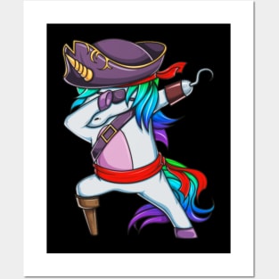 Halloween Unicorn Pirate Gift Costume Funny Posters and Art